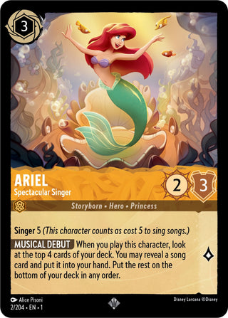 Ariel - Spectacular Singer (2) (1) - Disney Lorcana Single
