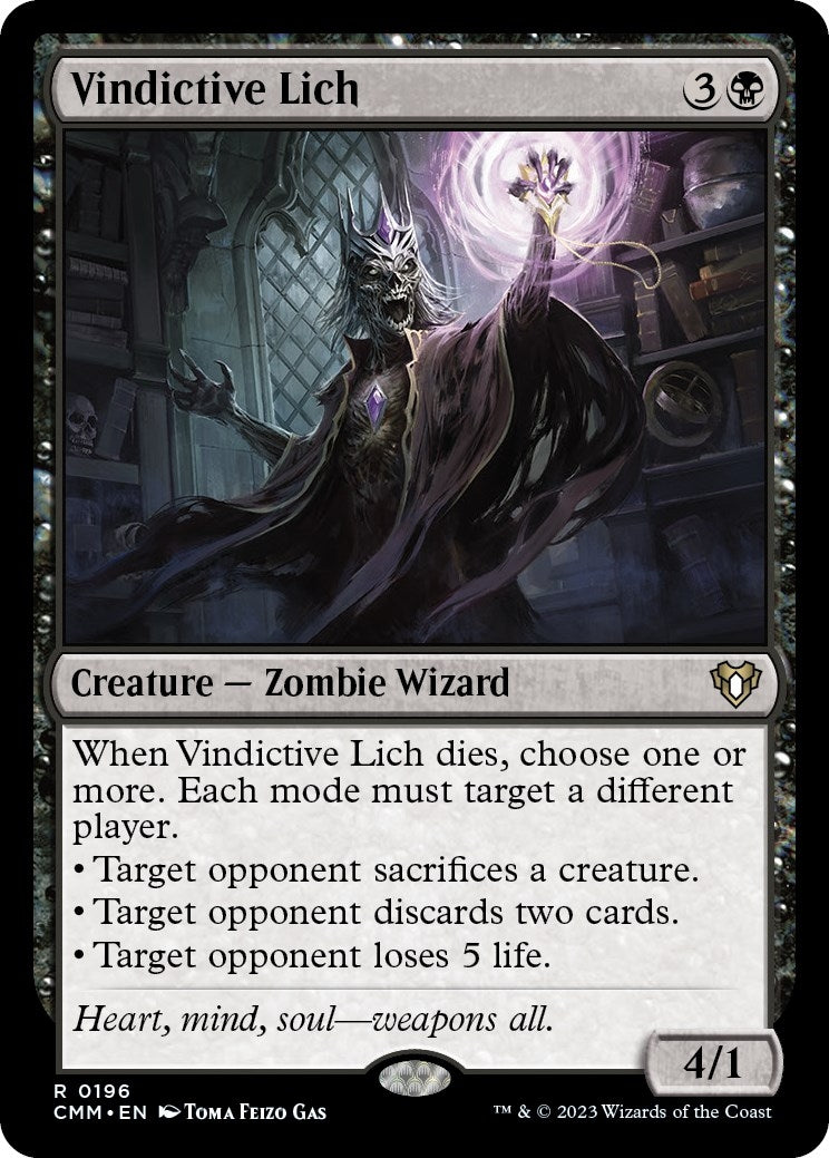 Vindictive Lich (196) [CMM] - MTG Single
