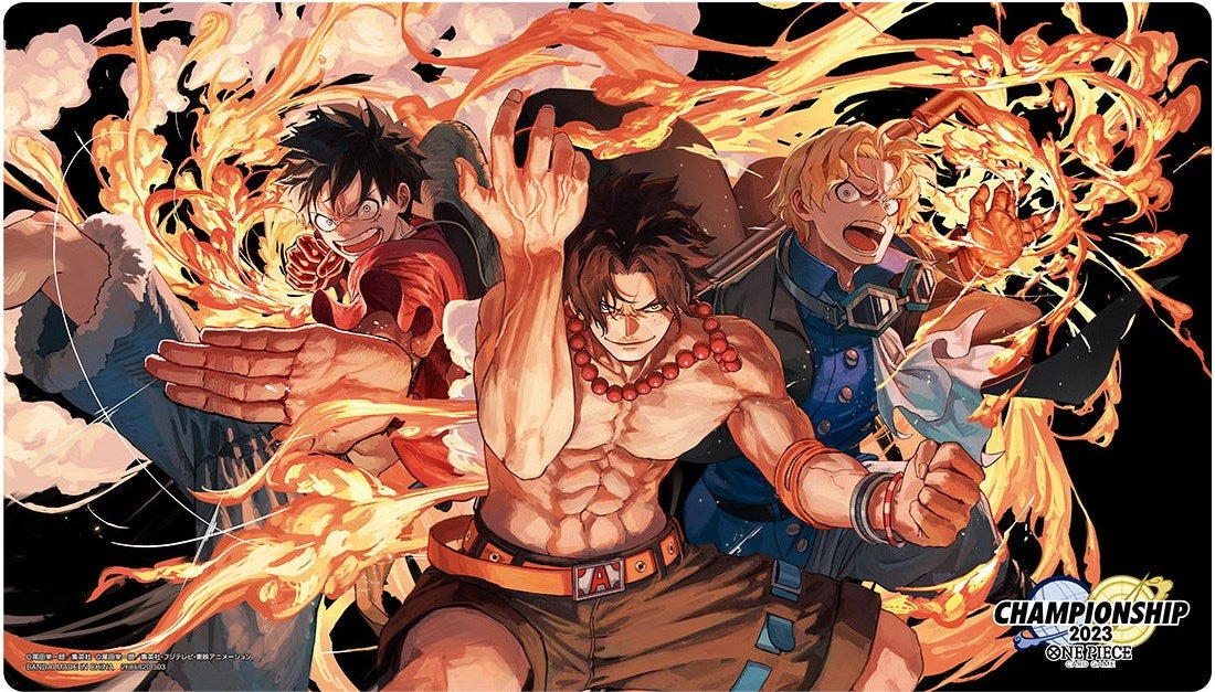 One Piece Card Game: Ace/Sabo/Luffy Playmat - Playmats Sealed