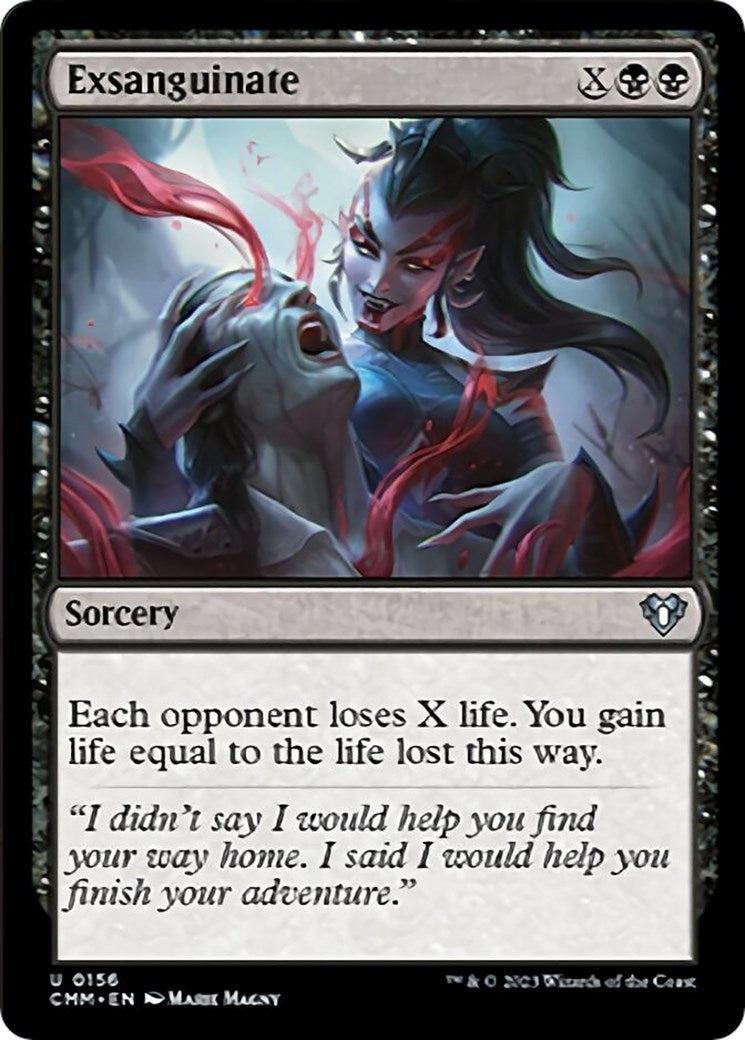 Exsanguinate (156) [CMM] - MTG Single