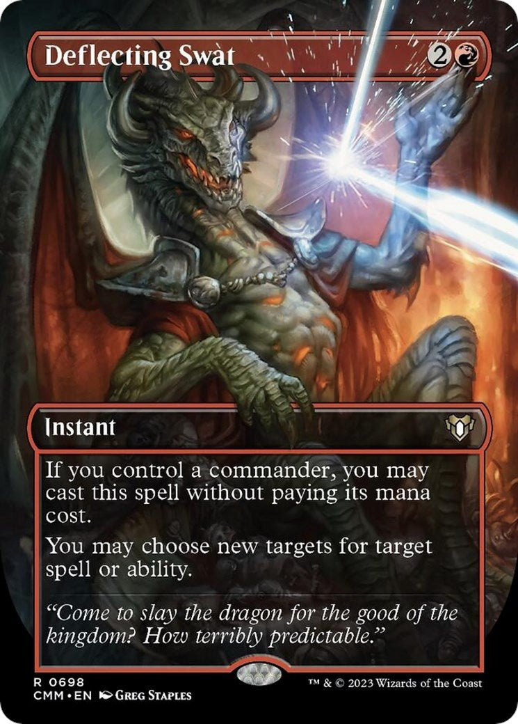 Deflecting Swat (Borderless) (698) [CMM] - MTG Single