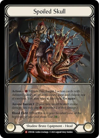 Spoiled Skull (Extended Art) (106) [DTD] - Flesh and Blood TCG Single