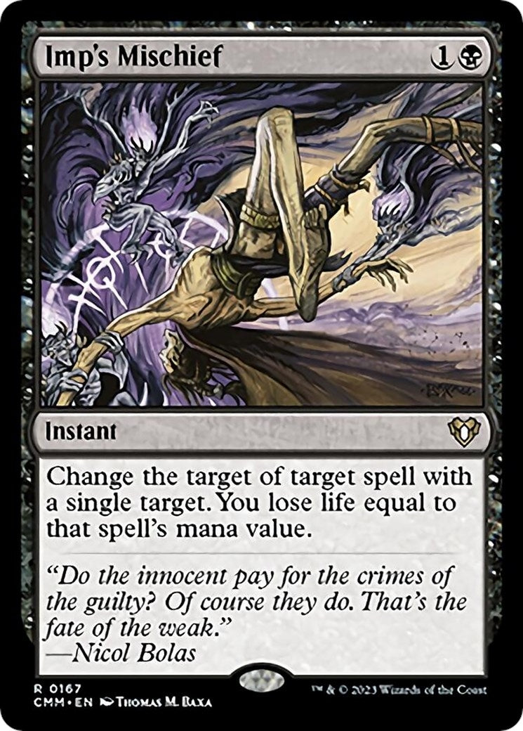 Imp’s Mischief (167) [CMM] - MTG Single