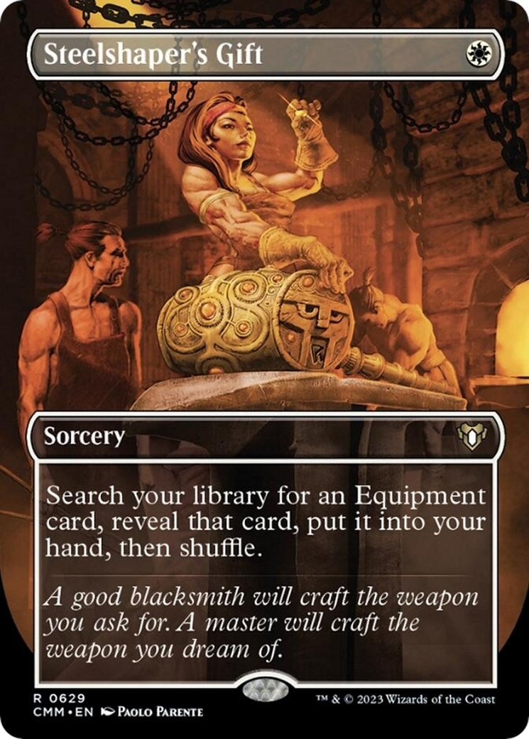 Steelshaper’s Gift (Borderless) (629) [CMM] - MTG Single