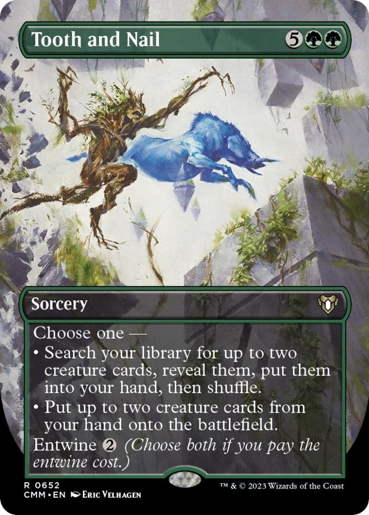 Tooth and Nail (Borderless) (652) [CMM] - MTG Single