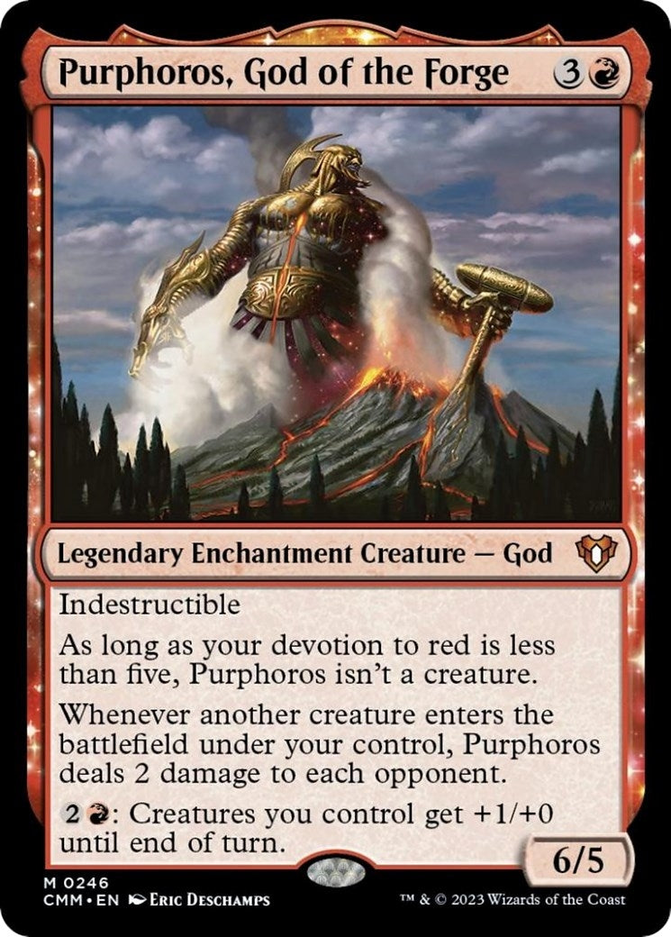 Purphoros God of the Forge (246) [CMM] - MTG Single