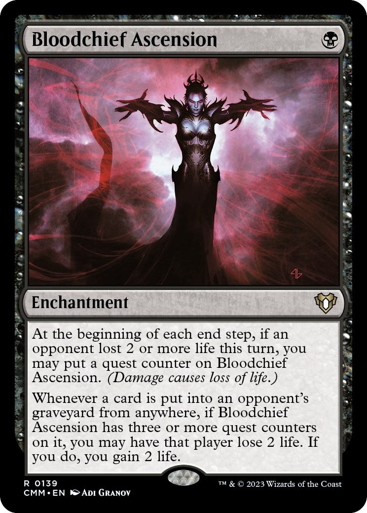Bloodchief Ascension (139) [CMM] - MTG Single