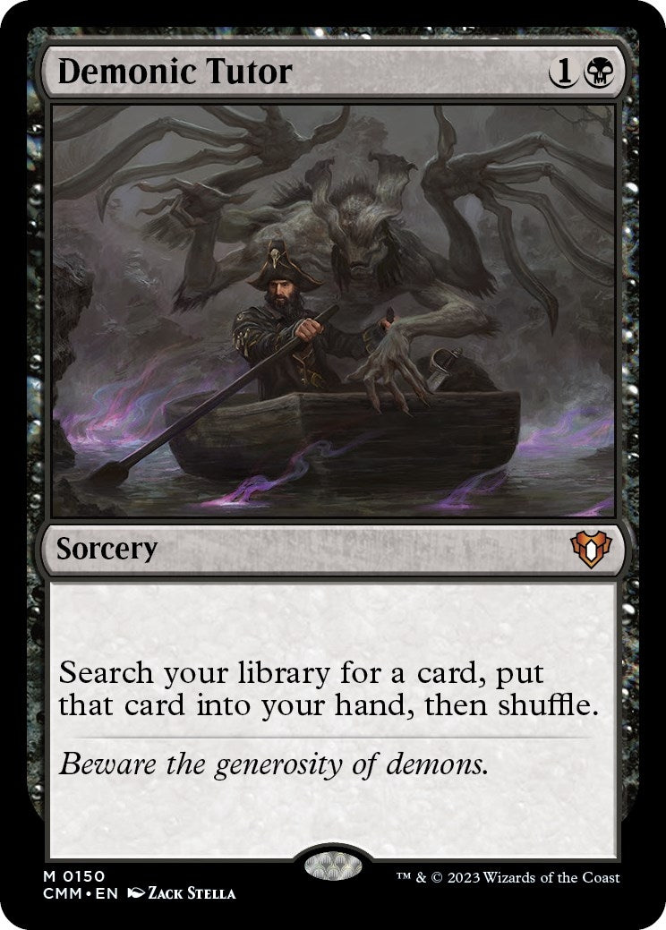 Demonic Tutor (150) [CMM] - MTG Single