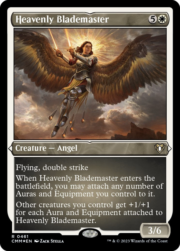 Heavenly Blademaster (Foil Etched) (461) [CMM] - MTG Single