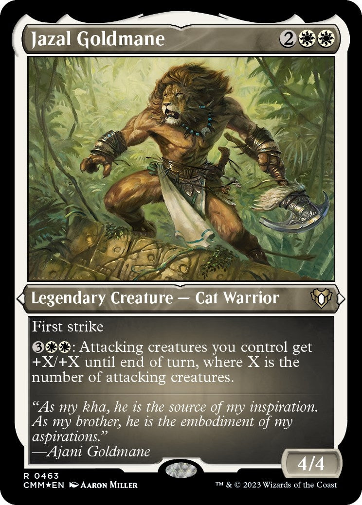 Jazal Goldmane (Foil Etched) (463) [CMM] - MTG Single