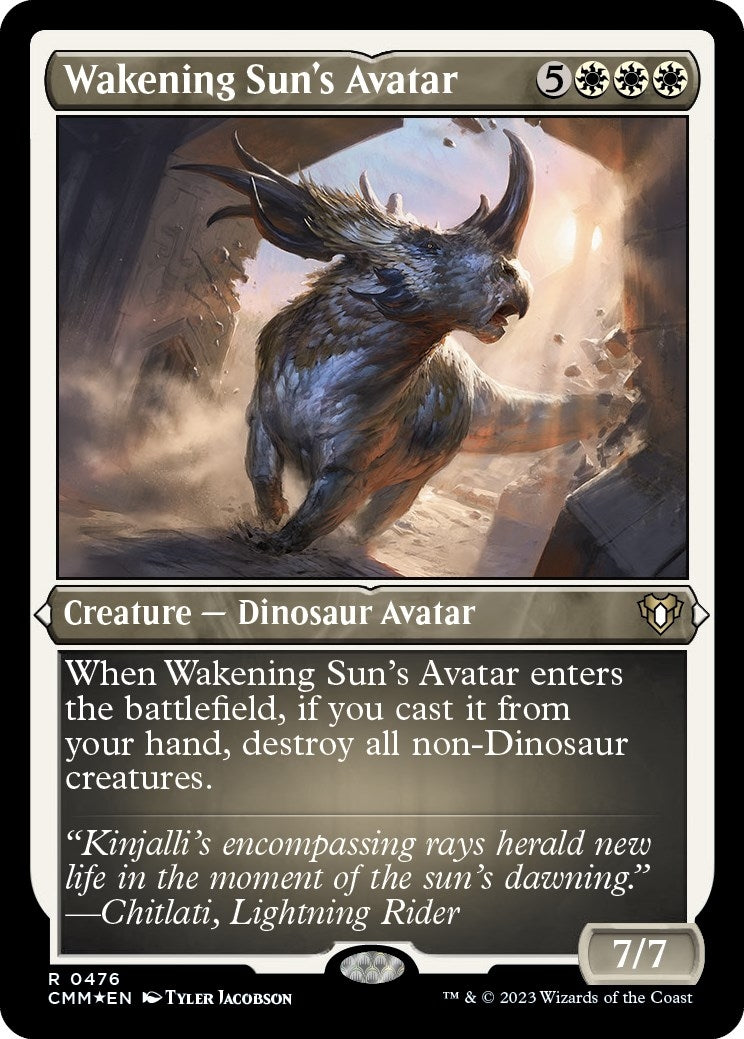 Wakening Sun’s Avatar (Foil Etched) (476) [CMM] - MTG Single