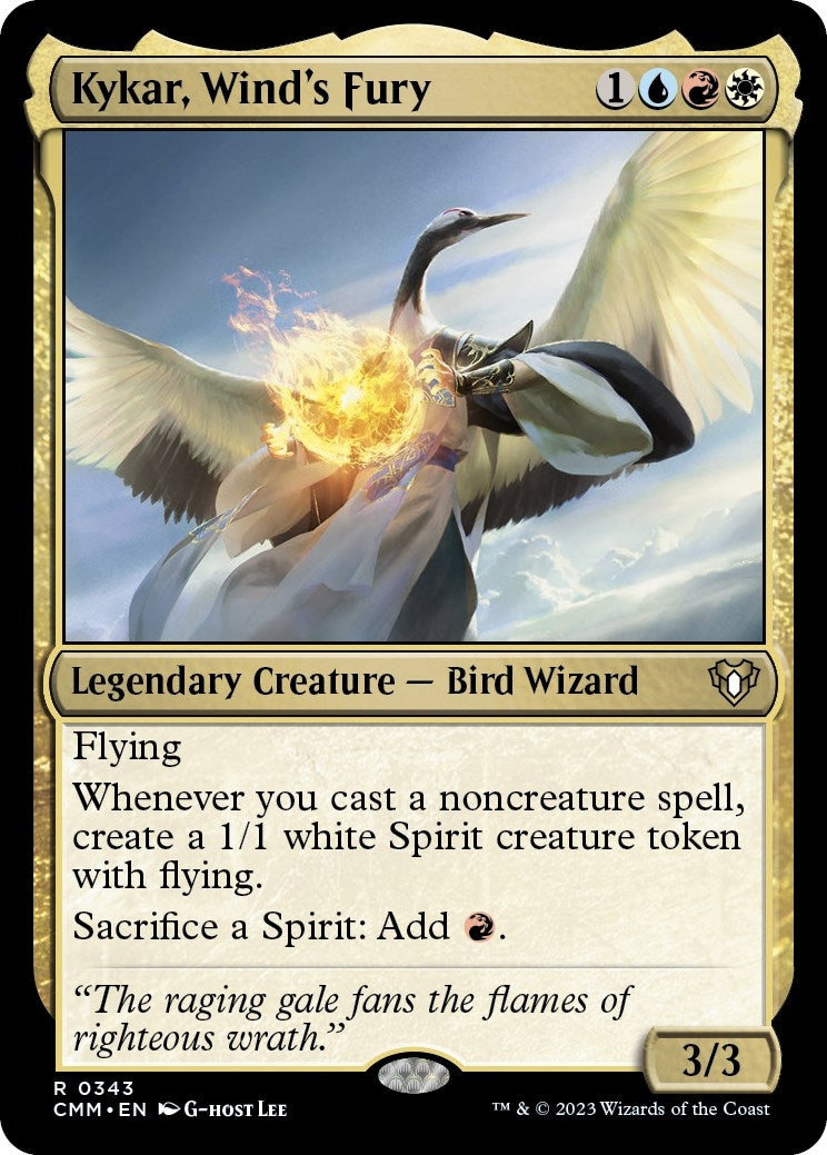 Kykar Wind’s Fury (343) [CMM] - MTG Single