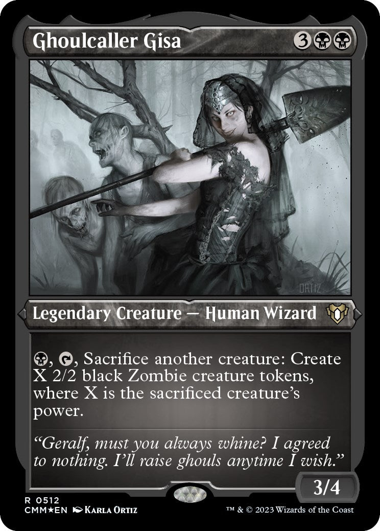 Ghoulcaller Gisa (Foil Etched) (512) [CMM] - MTG Single
