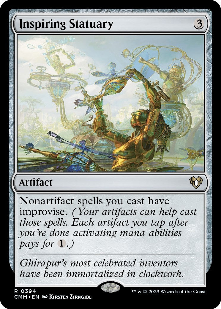 Inspiring Statuary (394) [CMM] - MTG Single