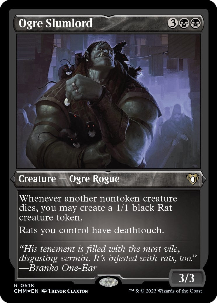 Ogre Slumlord (Foil Etched) (518) [CMM] - MTG Single