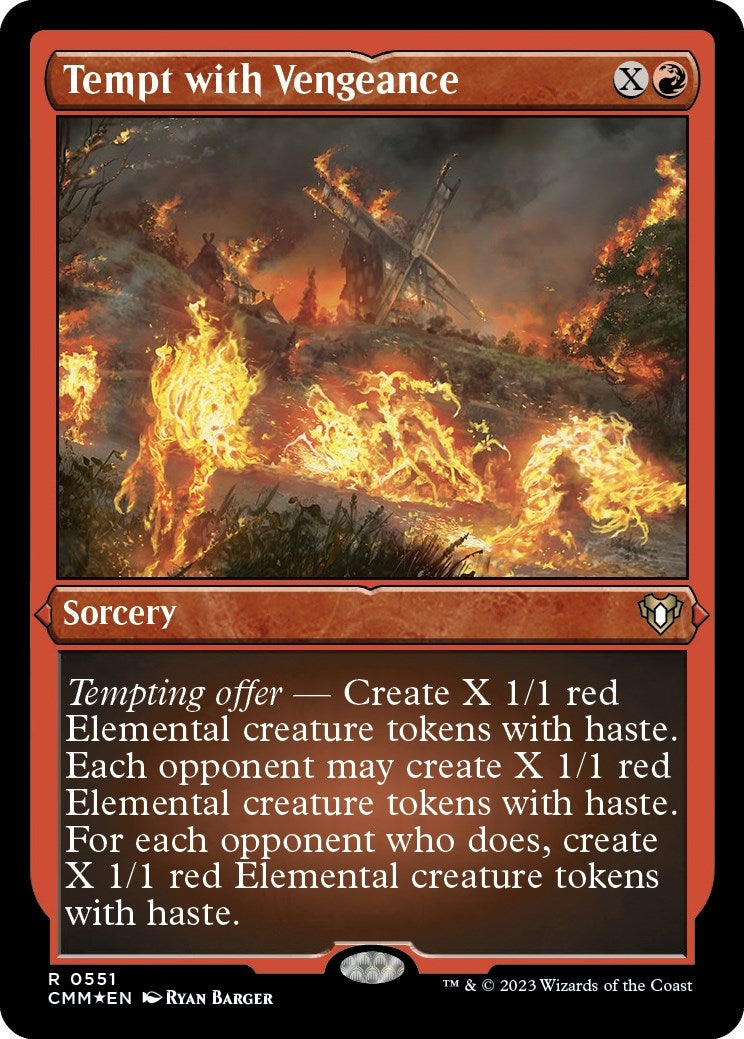 Tempt with Vengeance (Foil Etched) (551) [CMM] - MTG Single