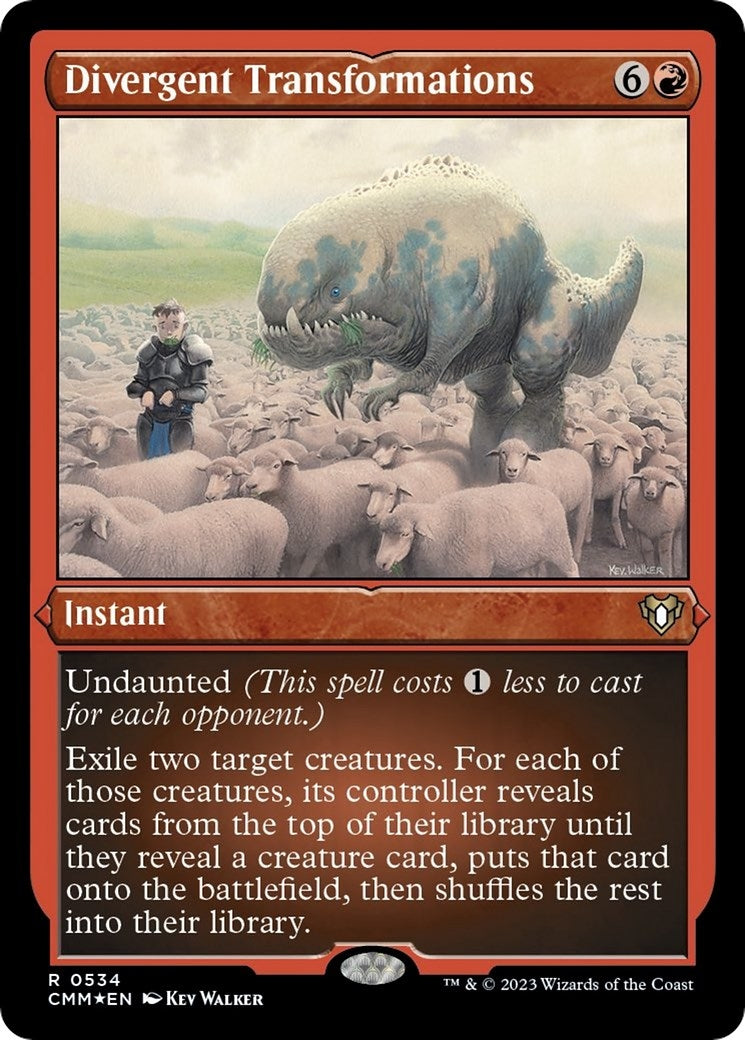Divergent Transformations (Foil Etched) (534) [CMM] - MTG Single