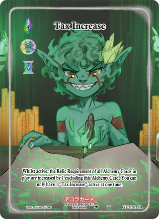 Tax Increase (Full Art) (151) (GU1E) - Akora TCG Single