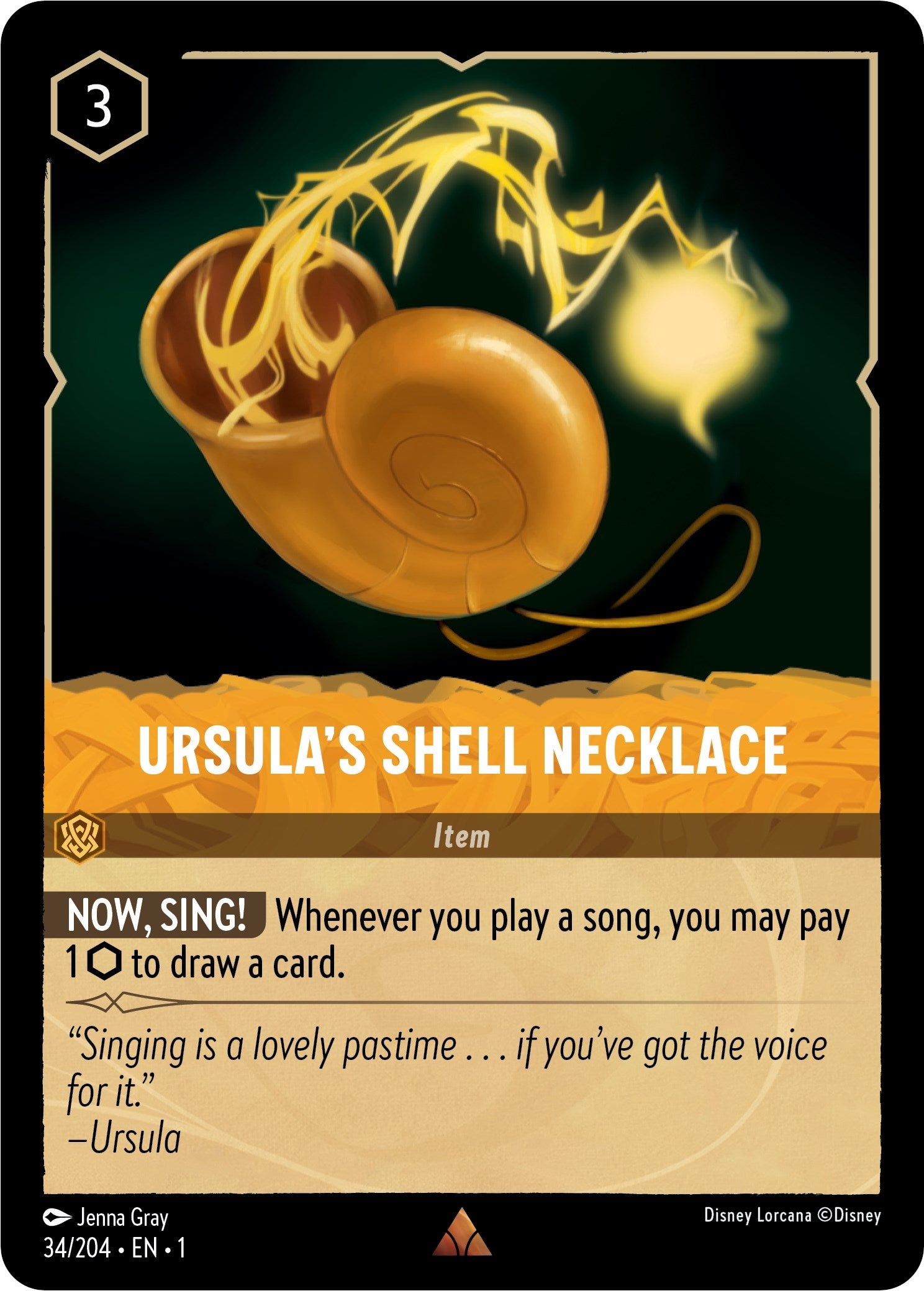 Ursula’s Shell Necklace (34) (1) - Disney Lorcana Single
