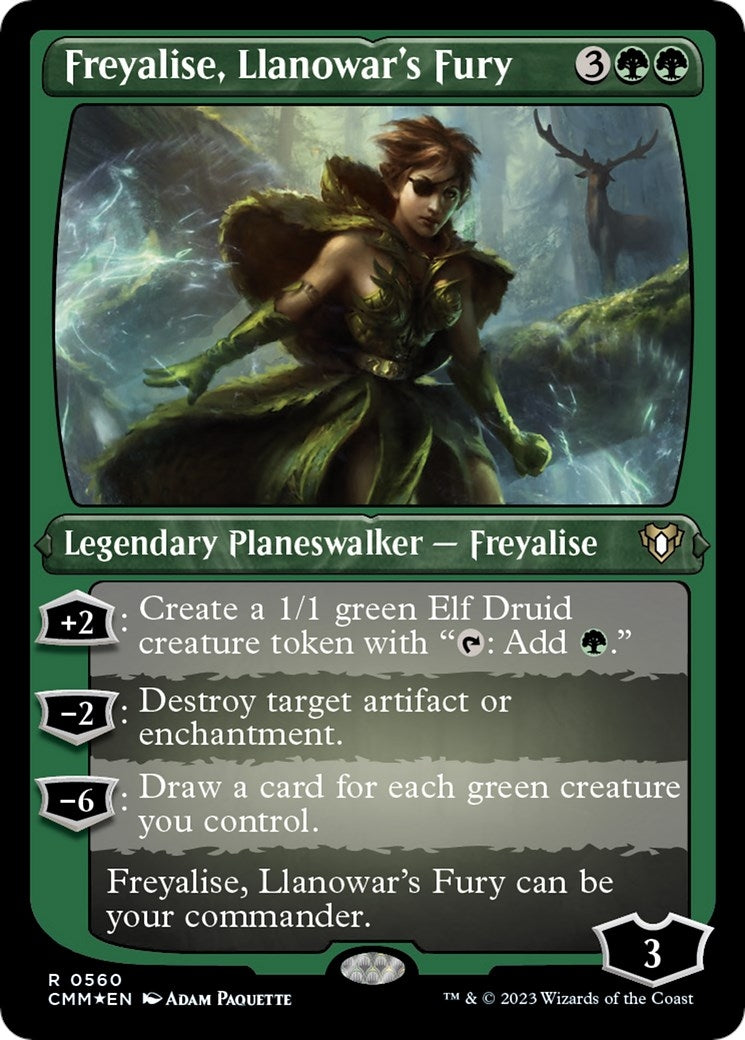 Freyalise Llanowar’s Fury (Foil Etched) (560) [CMM] - MTG Single