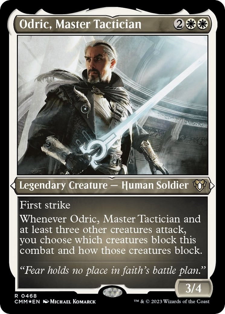 Odric Master Tactician (Foil Etched) (468) [CMM] - MTG Single
