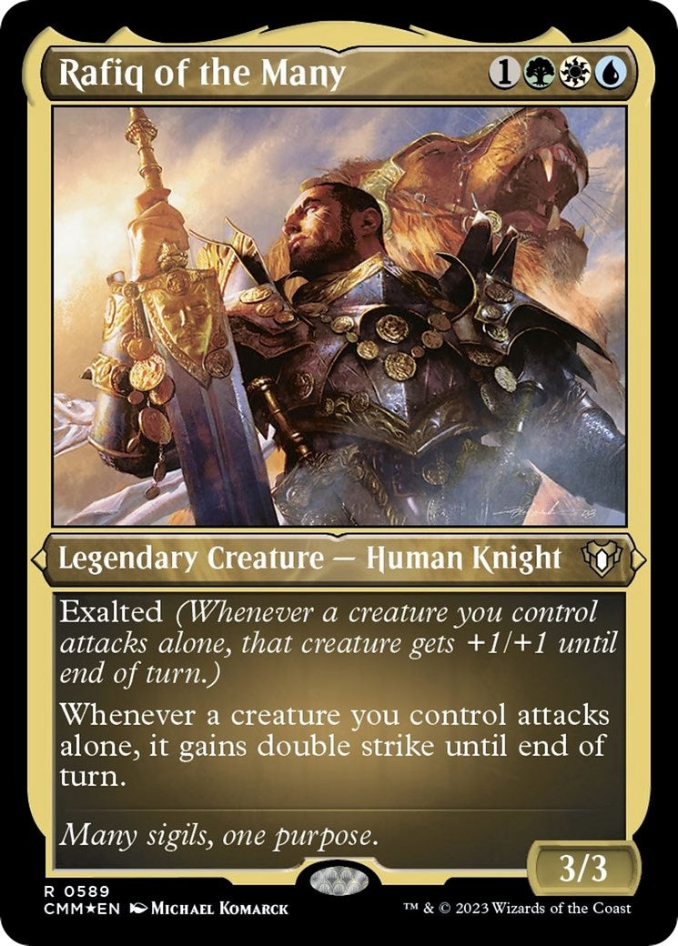 Rafiq of the Many (Foil Etched) (589) [CMM] - MTG Single