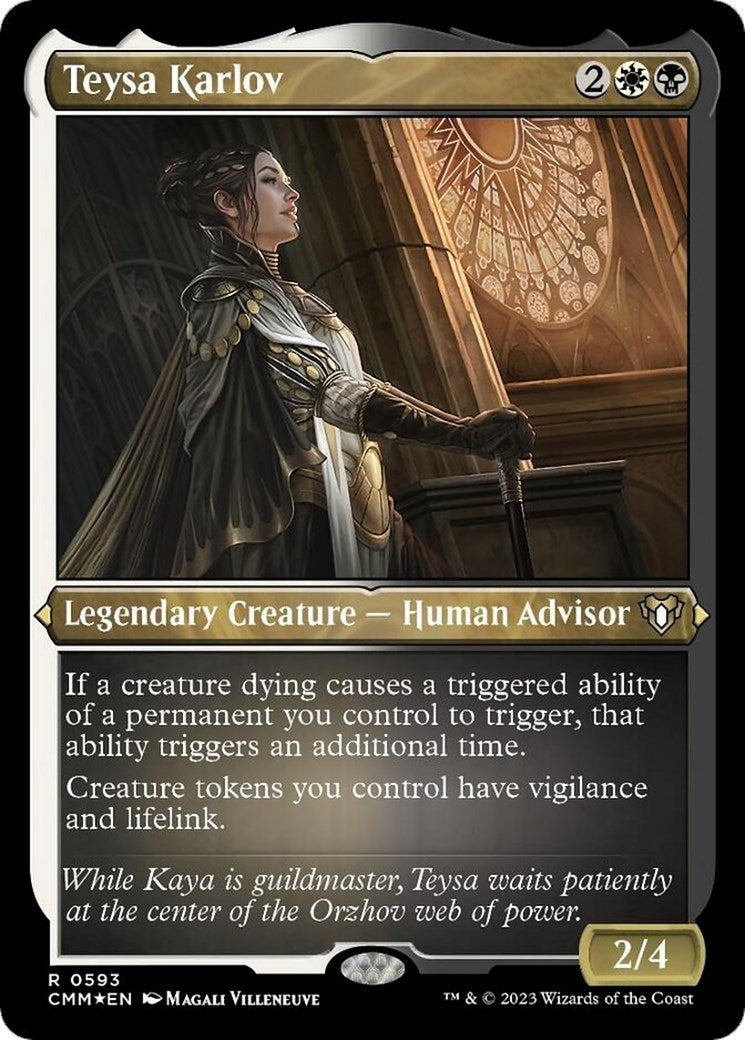 Teysa Karlov (Foil Etched) (593) [CMM] - MTG Single