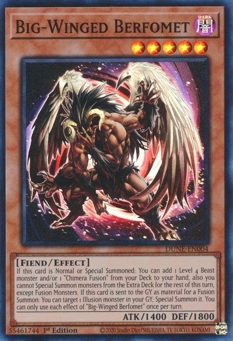 Big-Winged Berfomet (4) (DUNE) - YuGiOh Single