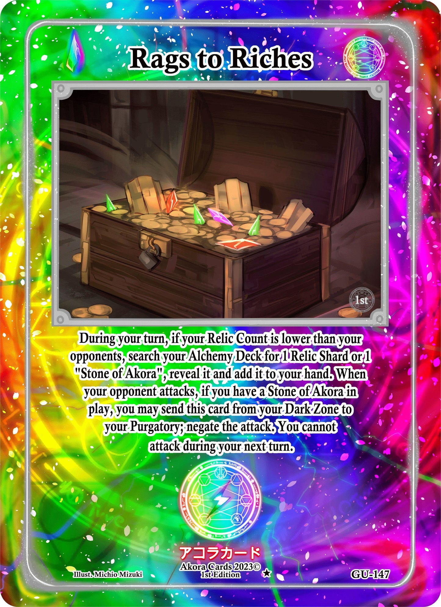 Rags to Riches (147) (GU1E) - Akora TCG Single