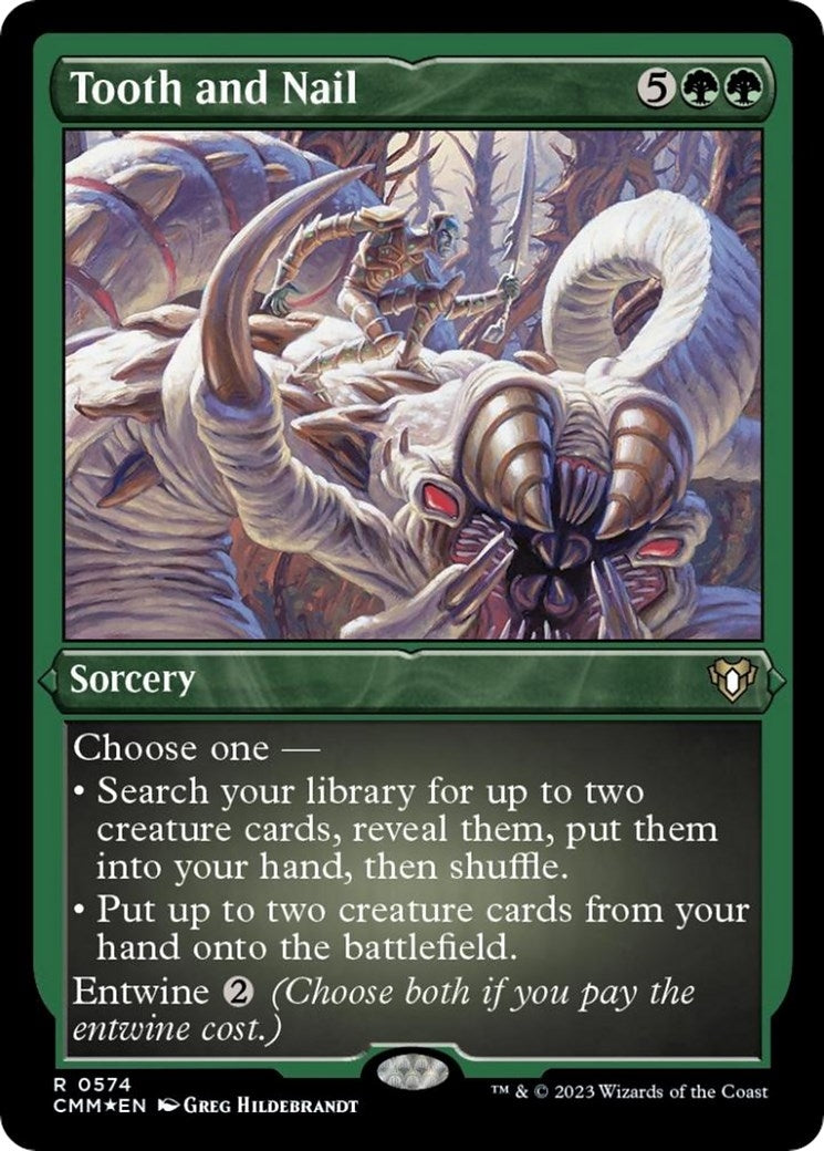 Tooth and Nail (Foil Etched) (574) [CMM] - MTG Single