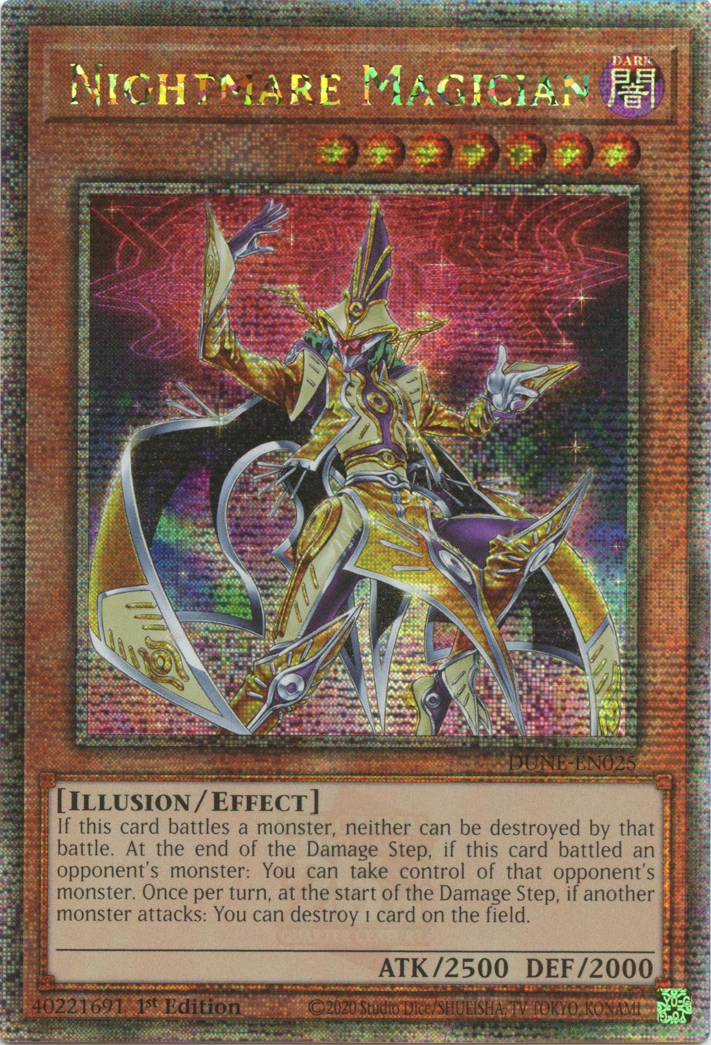 Nightmare Magician (Quarter Century Secret Rare) (25) (DUNE) - YuGiOh Single