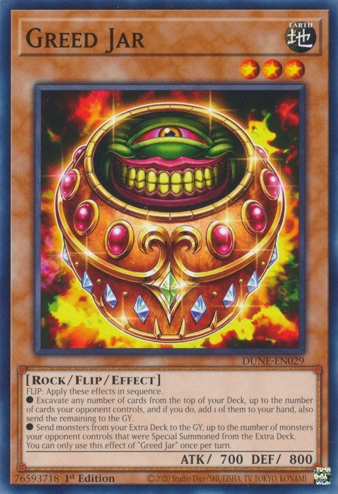 Greed Jar (29) (DUNE) - YuGiOh Single