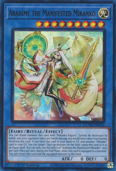 Arahime the Manifested Mikanko (32) (DUNE) - YuGiOh Single