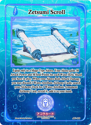 Zetsumi Scroll (110) (AU1E) - Akora TCG Single