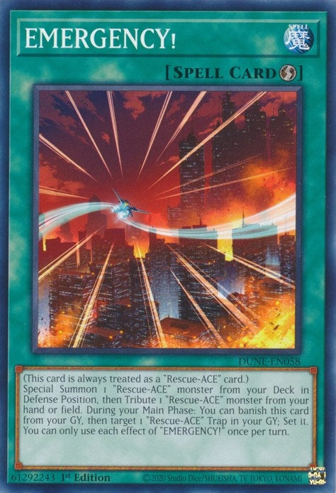 EMERGENCY! (58) (DUNE) - YuGiOh Single