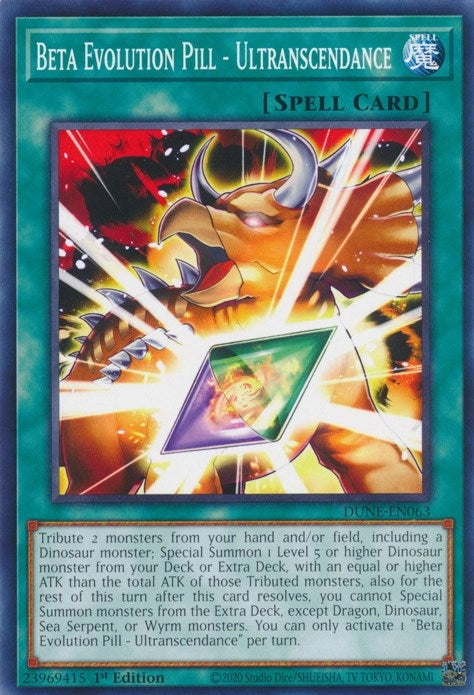 Beta Evolution Pill - Ultranscendance (63) (DUNE) - YuGiOh Single