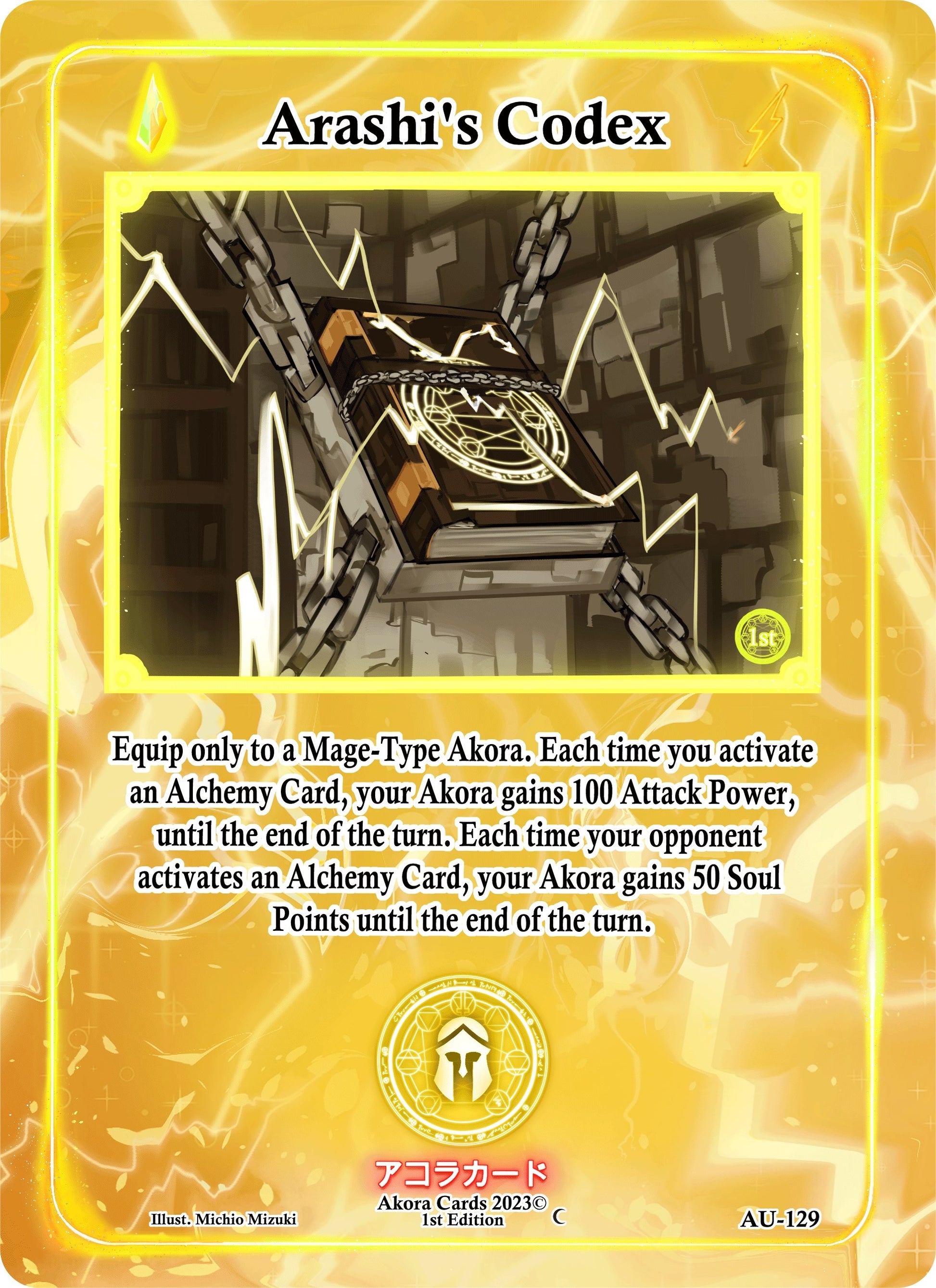 Arashi’s Codex (129) (AU1E) - Akora TCG Single