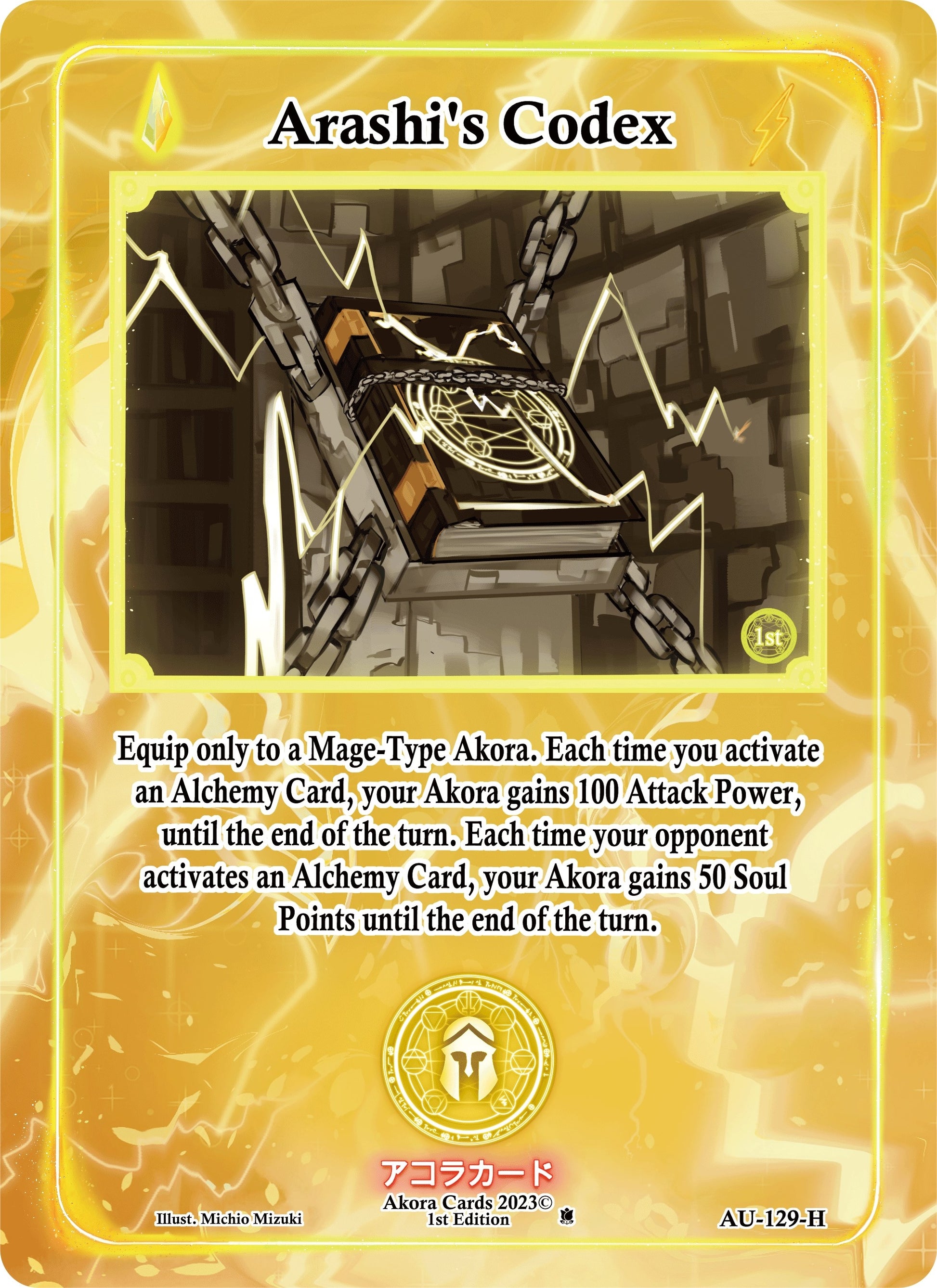 Arashi’s Codex (Holo) (129) (AU1E) - Akora TCG Single