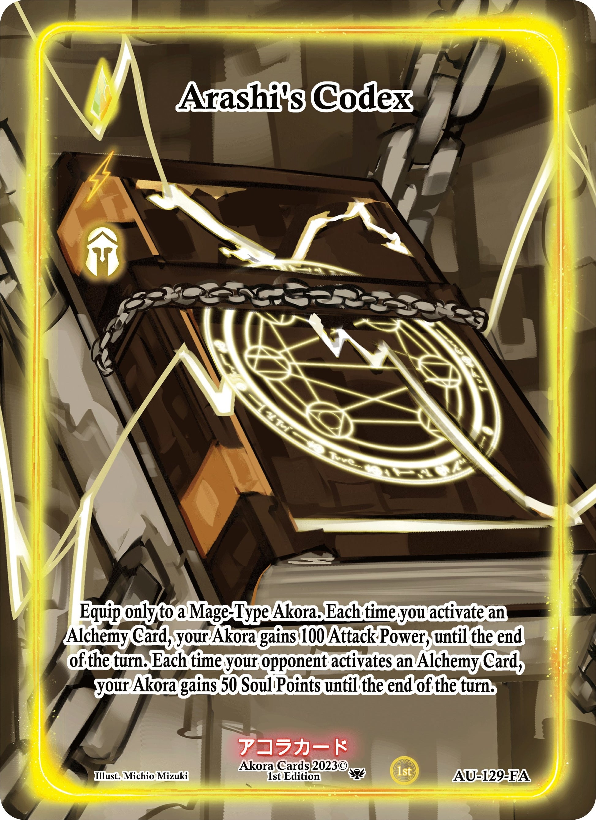 Arashi’s Codex (Full Art) (129) (AU1E) - Akora TCG Single