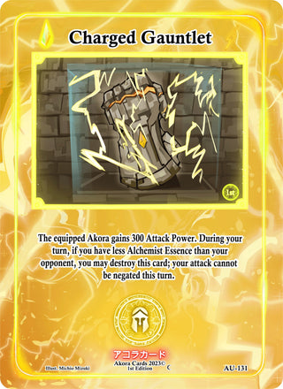 Charged Gauntlet (131) (AU1E) - Akora TCG Single