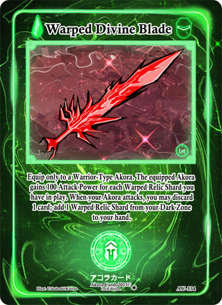 Warped Divine Blade (134) (AU1E) - Akora TCG Single