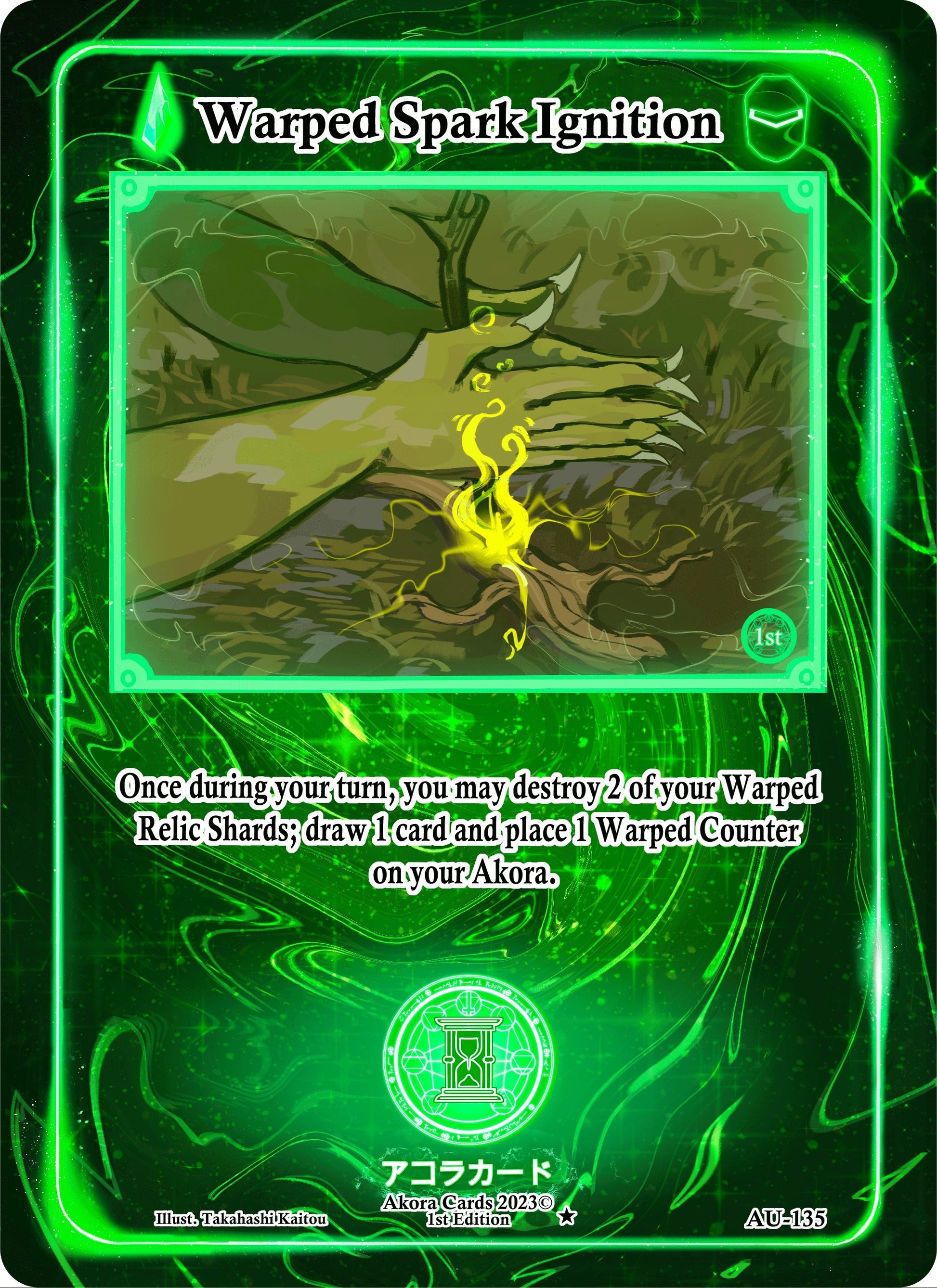 Warped Spark Ignition (135) (AU1E) - Akora TCG Single