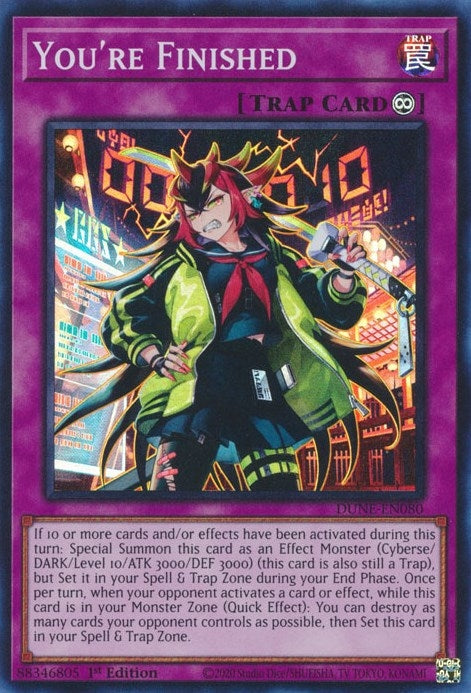 You’re Finished (80) (DUNE) - YuGiOh Single