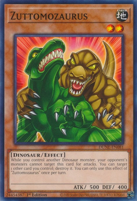 Zuttomozaurus (81) (DUNE) - YuGiOh Single