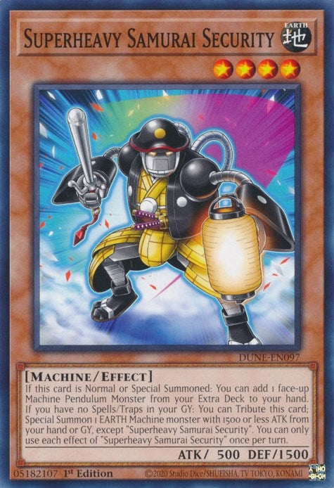 Superheavy Samurai Security (97) (DUNE) - YuGiOh Single