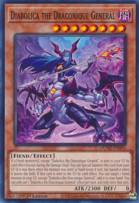 Diabolica the Draconique General (96) (DUNE) - YuGiOh Single