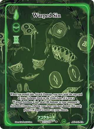 Warped Sin (Full Art) (141) (AU1E) - Akora TCG Single