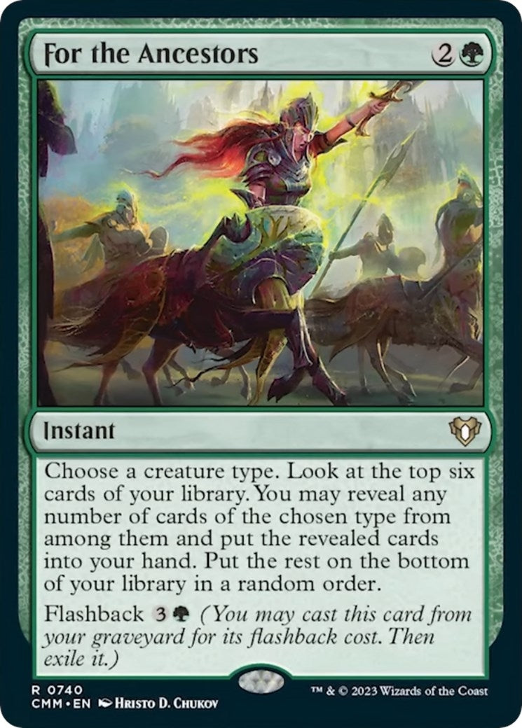 For the Ancestors (740) [CMM] - MTG Single