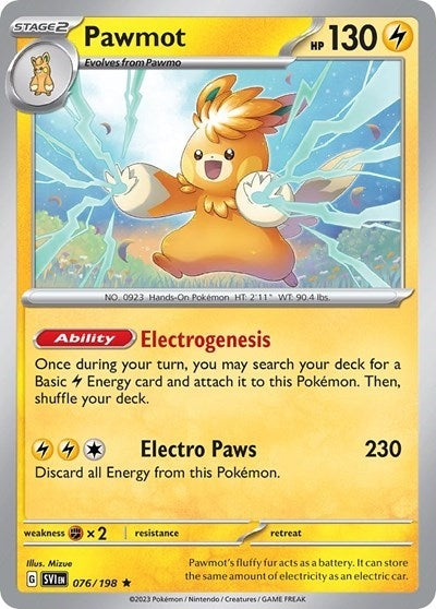 Image for Pawmot - 076/198 (Line Holo) (076/198) (Miscellaneous Cards & Products) - Pokemon