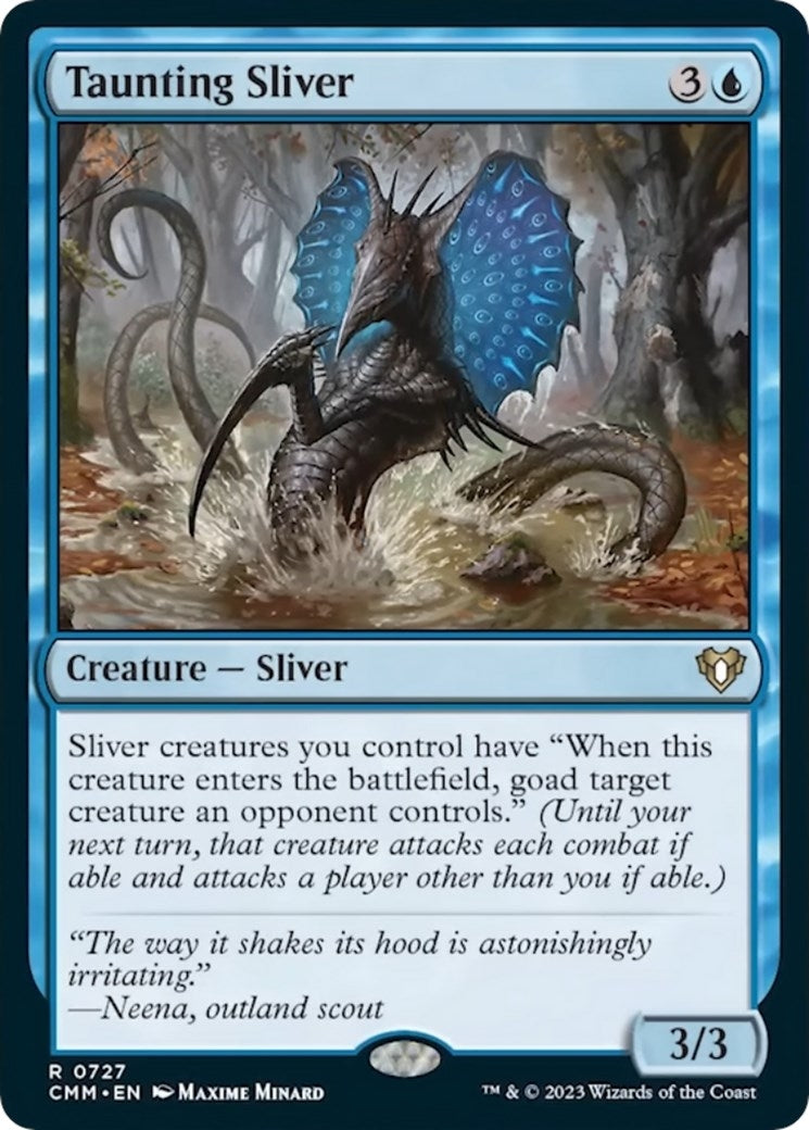 Taunting Sliver (727) [CMM] - MTG Single